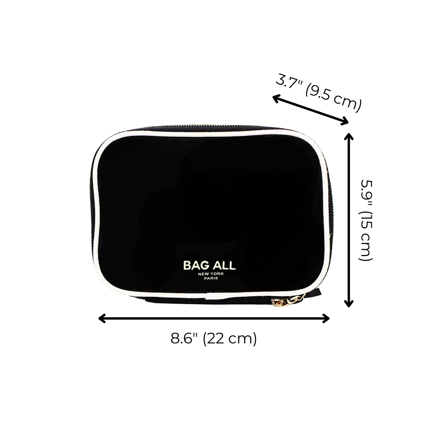 Double-Sided Makeup Case, Black