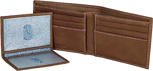 Top Stitch Leather Passcase Wallet by Eddie Bauer