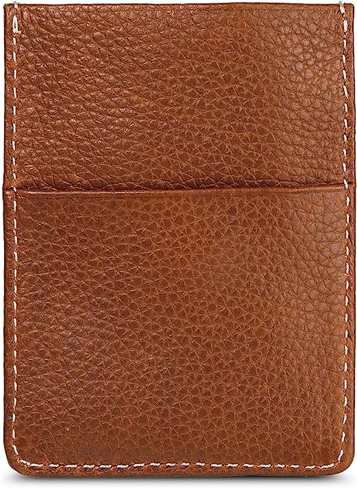Top Stitch Magnetic Leather Card Case by Eddie Bauer
