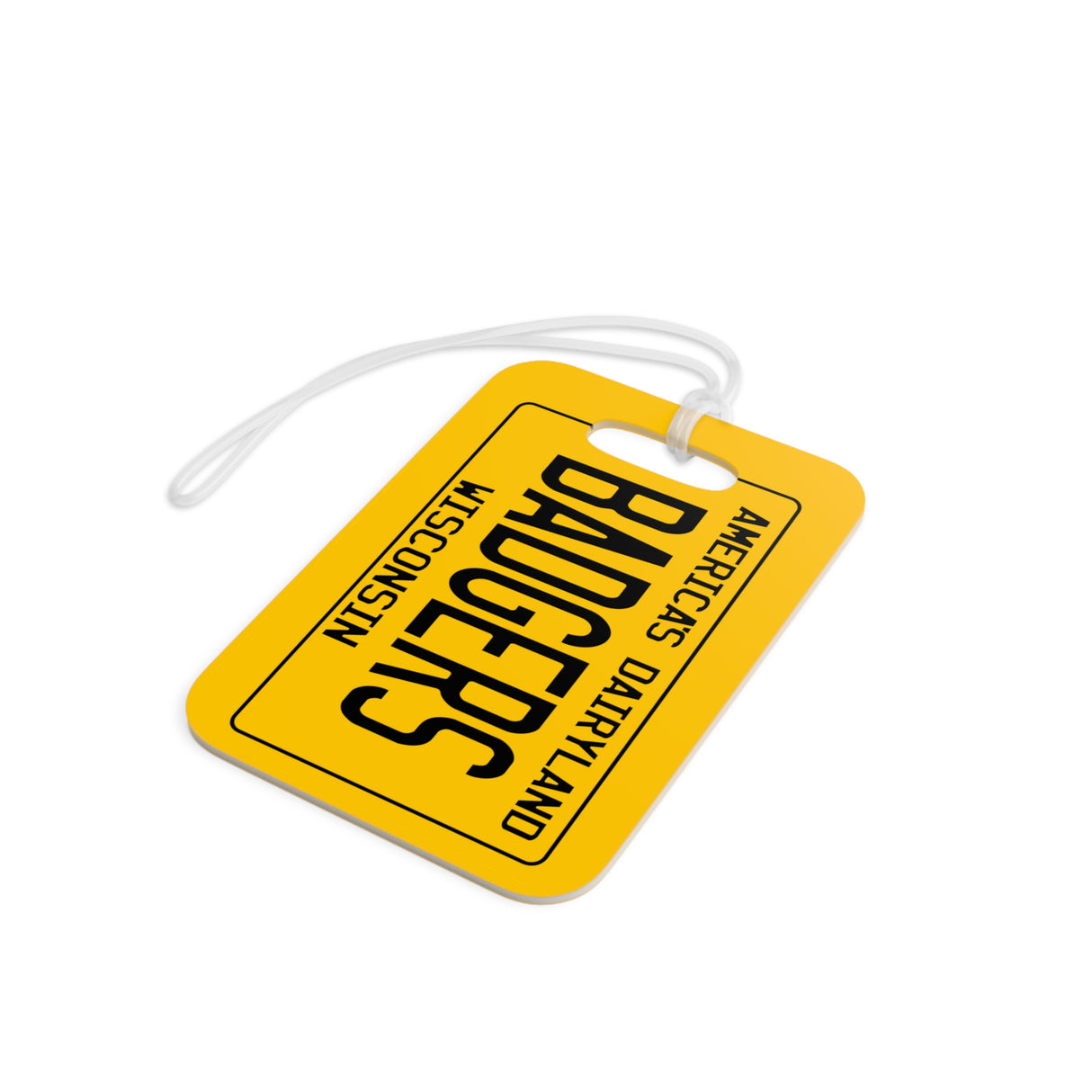 Badgers - Wisconsin Retro License Plate Luggage Tag