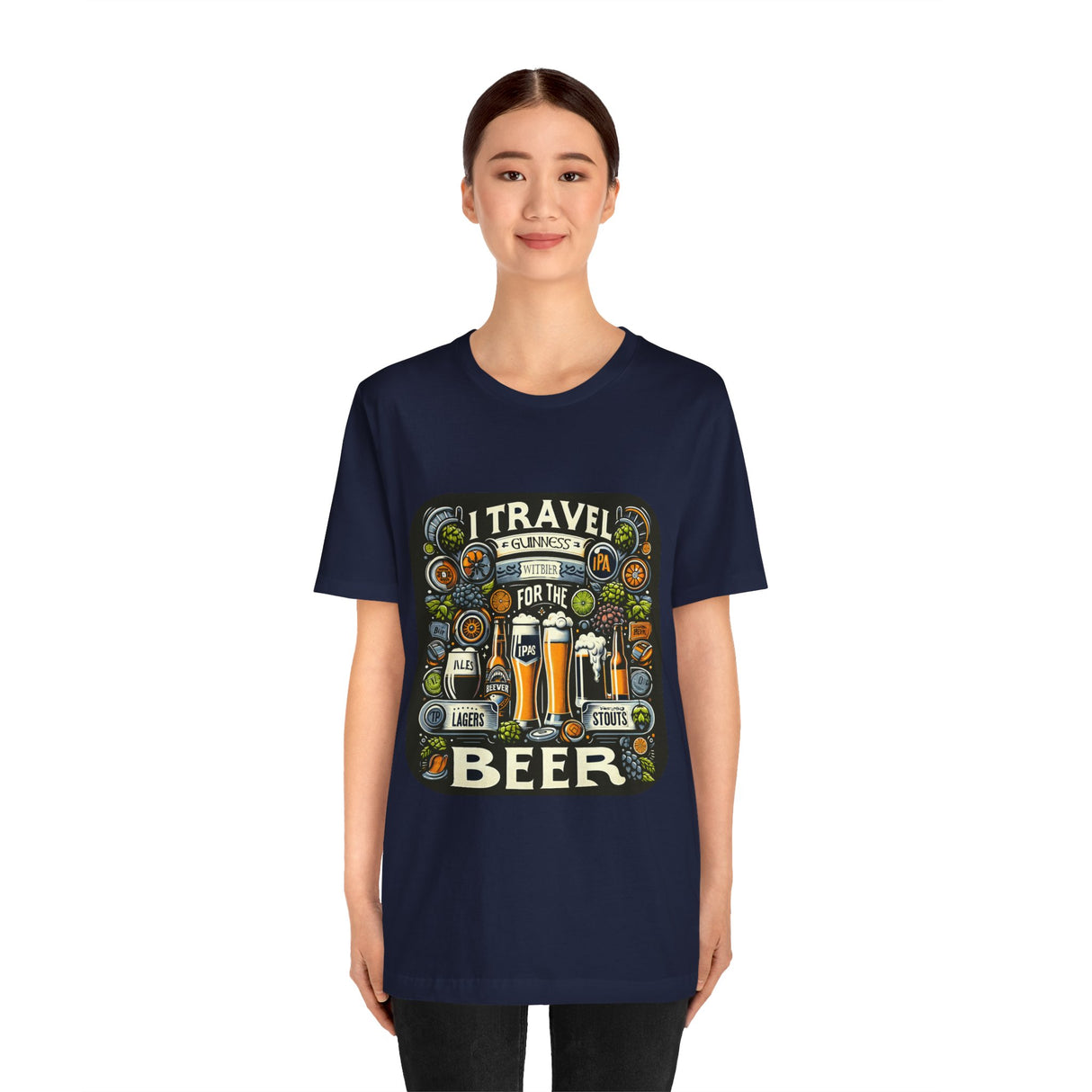 "I Travel for The Beer" full color T-shirt