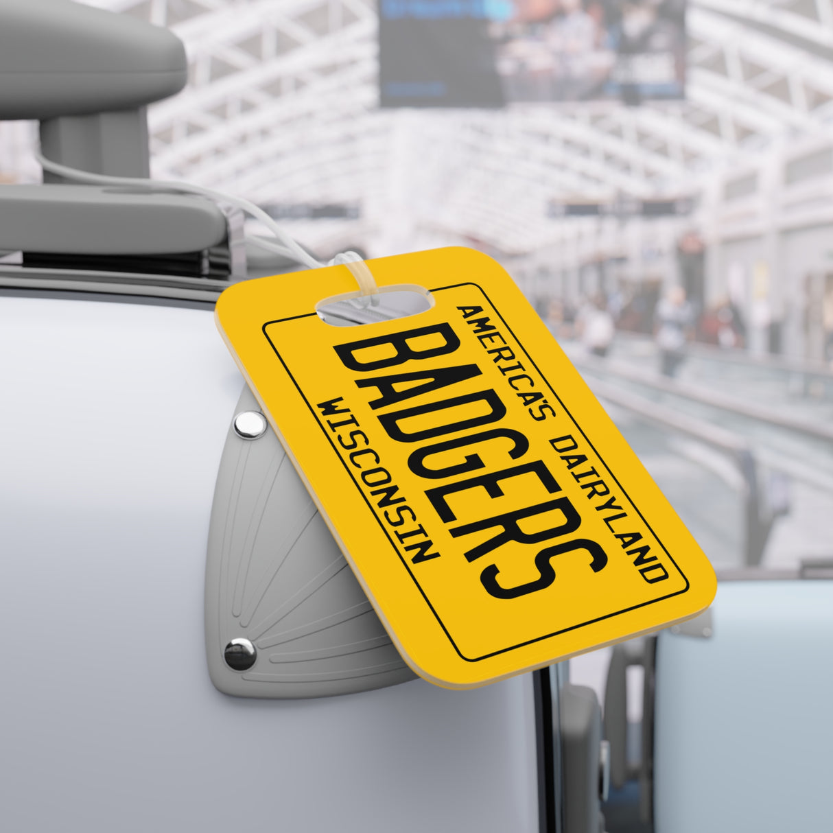 Badgers - Wisconsin Retro License Plate Luggage Tag