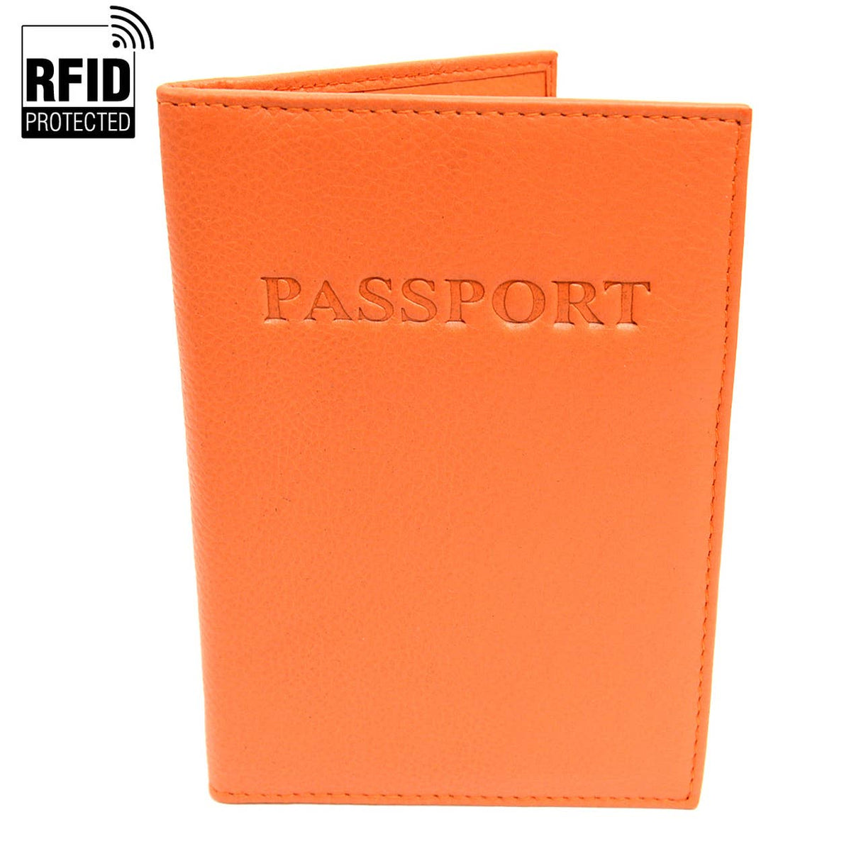 RFID Genuine Leather Passport Case