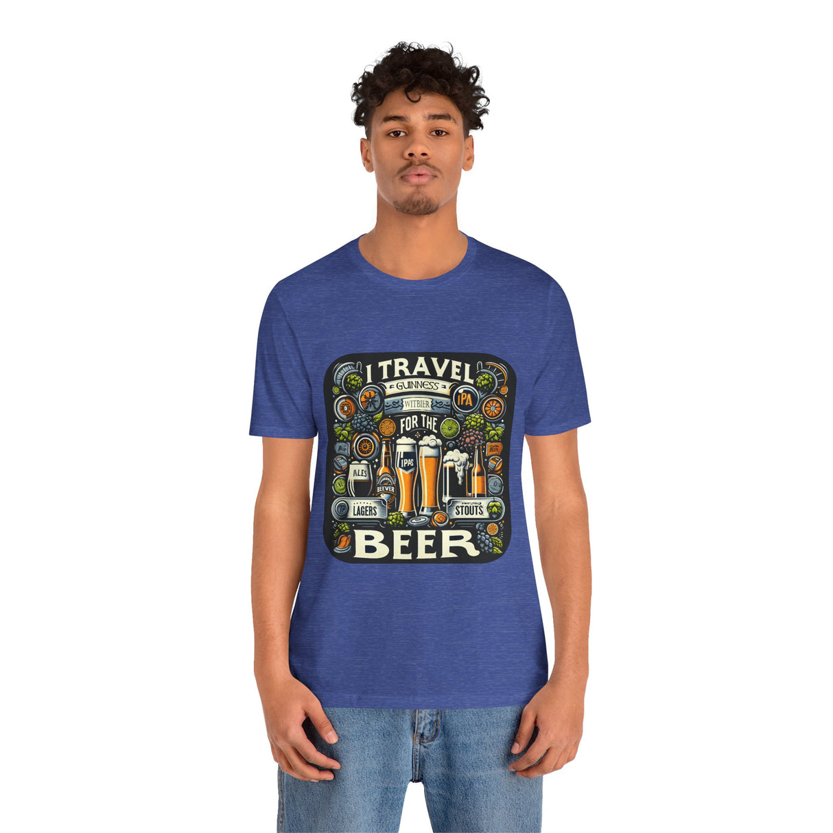 "I Travel for The Beer" full color T-shirt