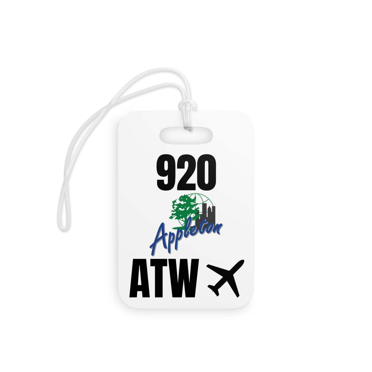 Appleton Wisconsin, Area Code / Airport Tag for Bags and Luggage - 920 / ATW