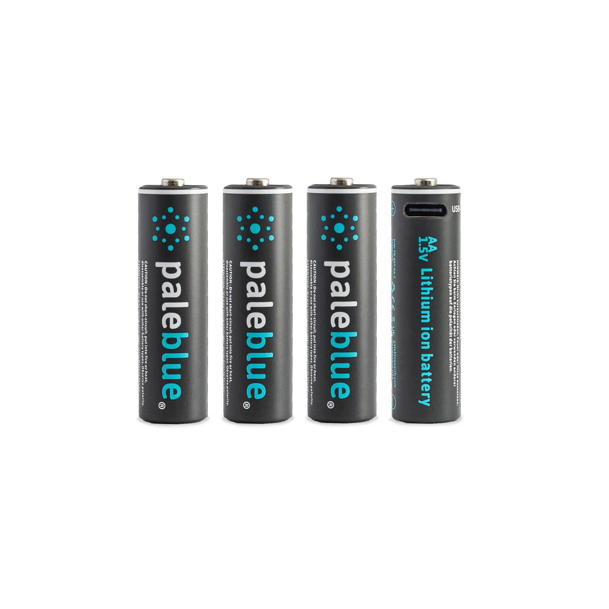 AA 4-Pack Rechargeable Batteries by Pale Blue