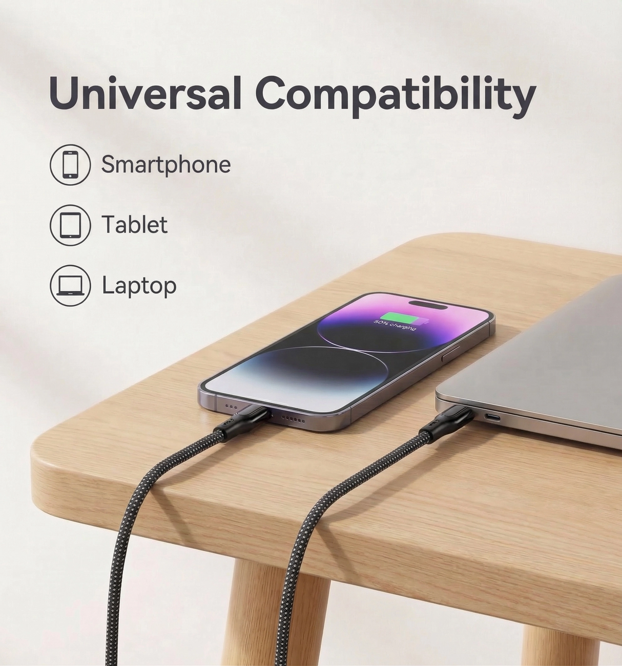 USB-C to USB-C Fast Charging Magnetic Cable