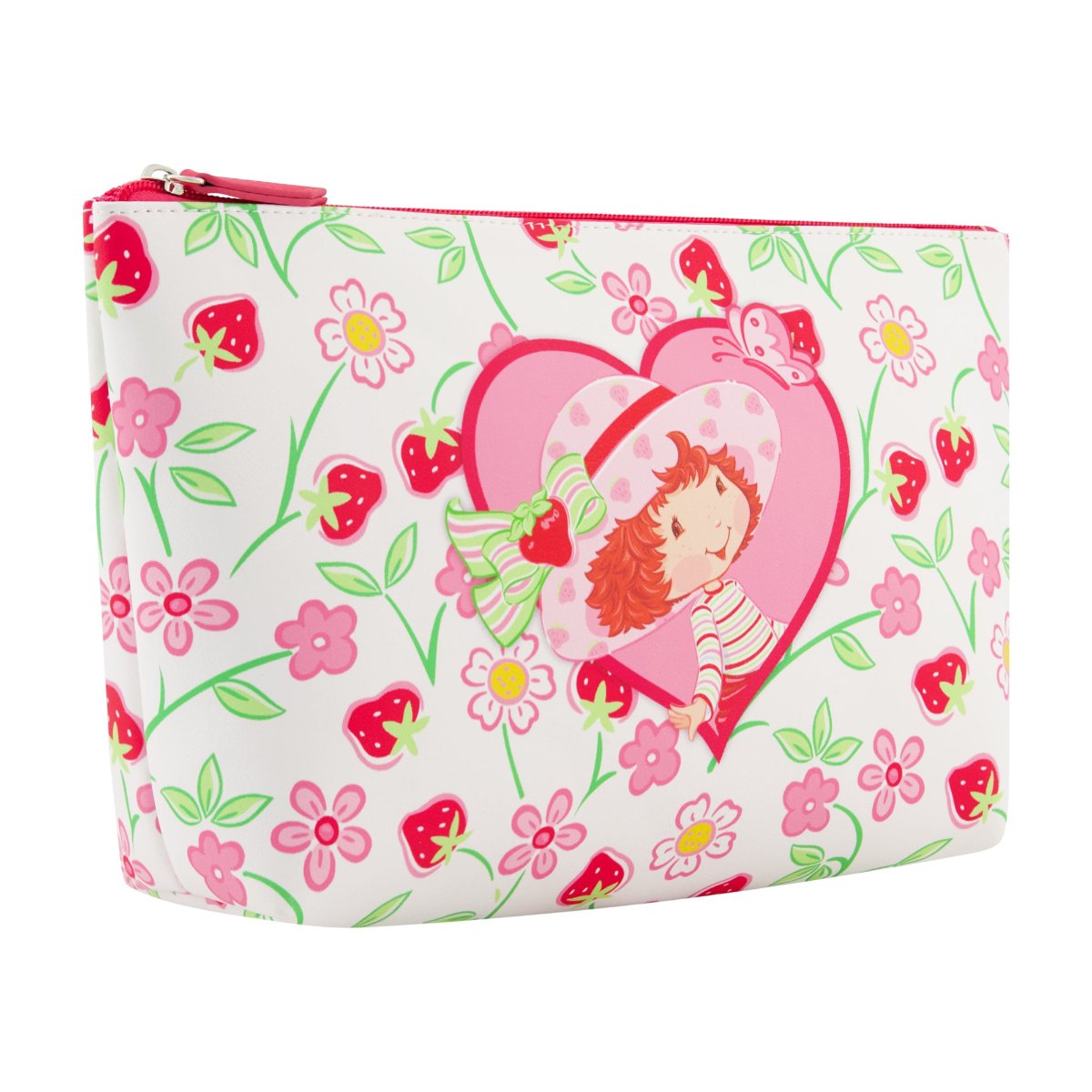 Strawberry Shortcake Heart Trapezoid Cosmetic Bag