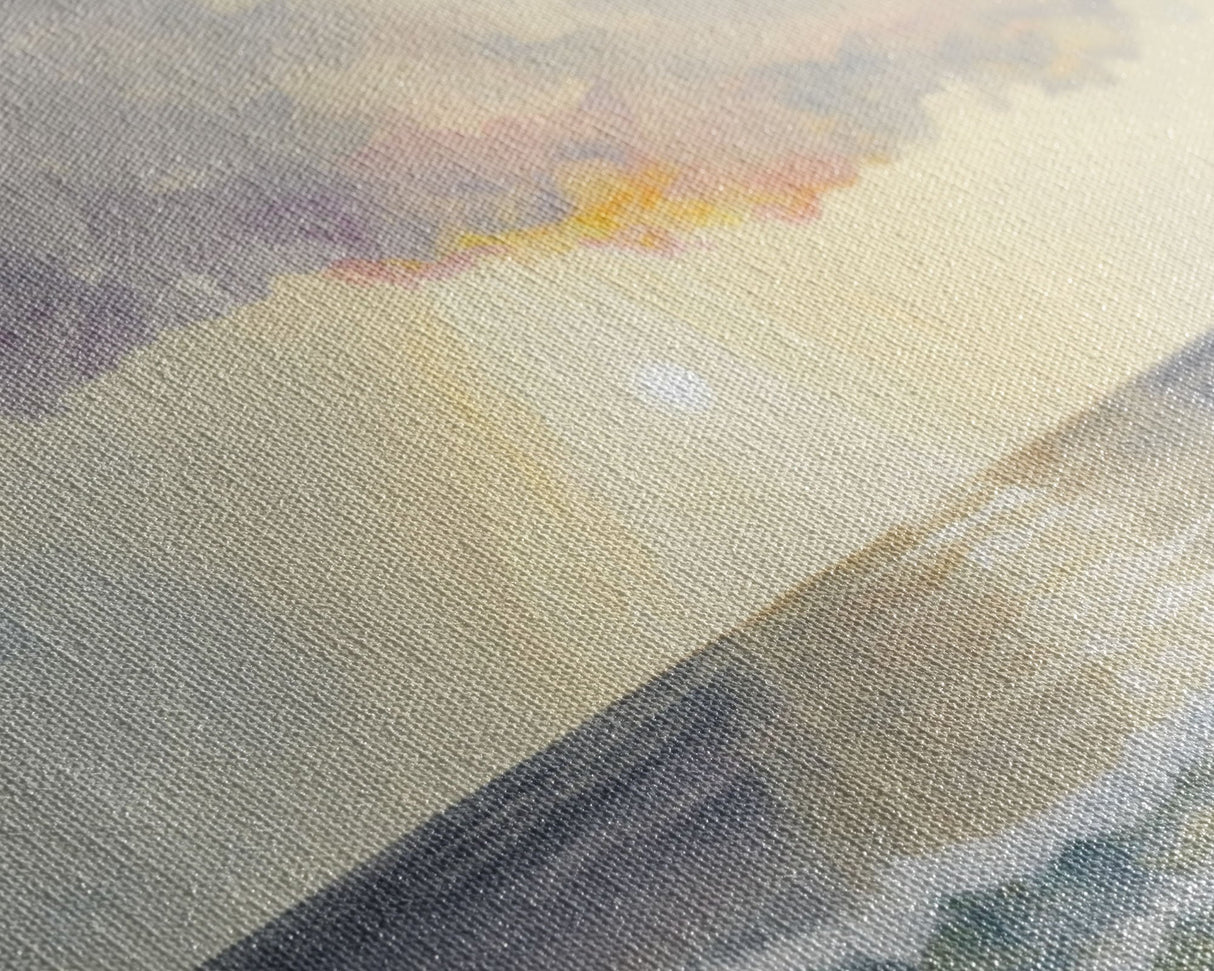 Panoramic Ocean Beach canvas prints Sea landscape Nautical photo Coastal canvas print Sea wave canvas Extra large wall art Ready to hang