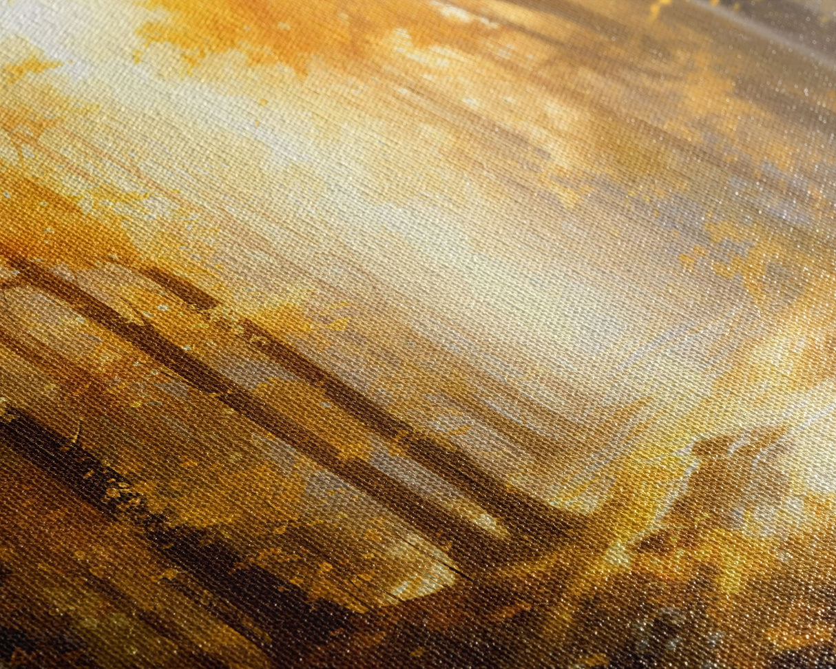 Fall Wall Decor, Forest Wall Art, Trees Art Print, Panoramic Art, Wall Art, Canvas Art, Landscape Art Print, Above Bed Décor, Farmhouse Art