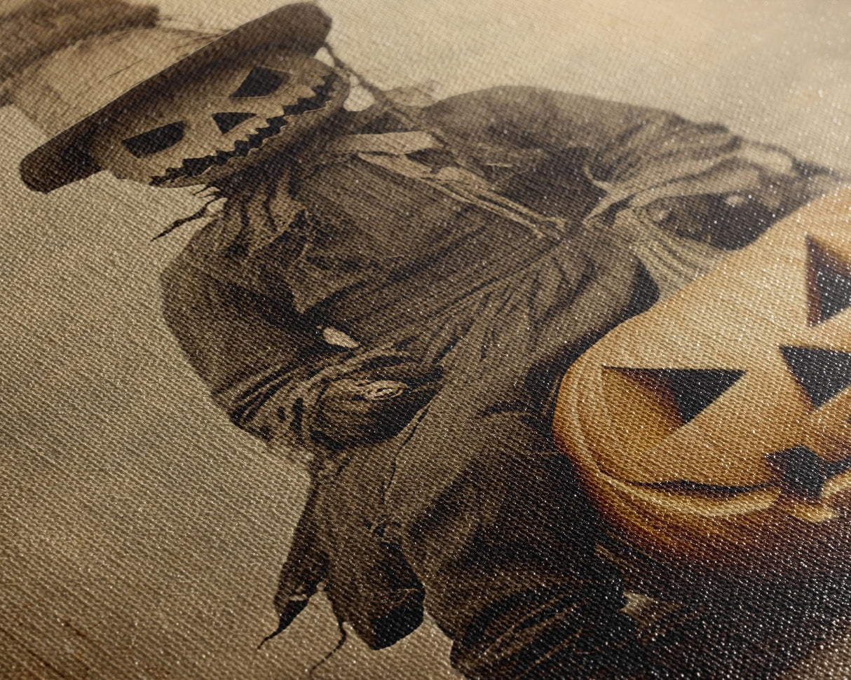 Spooky Decor, Halloween Wall Art, Horror Art Print, Dark Art, Canvas Wall Print, Wall Art, Vertical Print, Room Decor, Home Wall Decor,