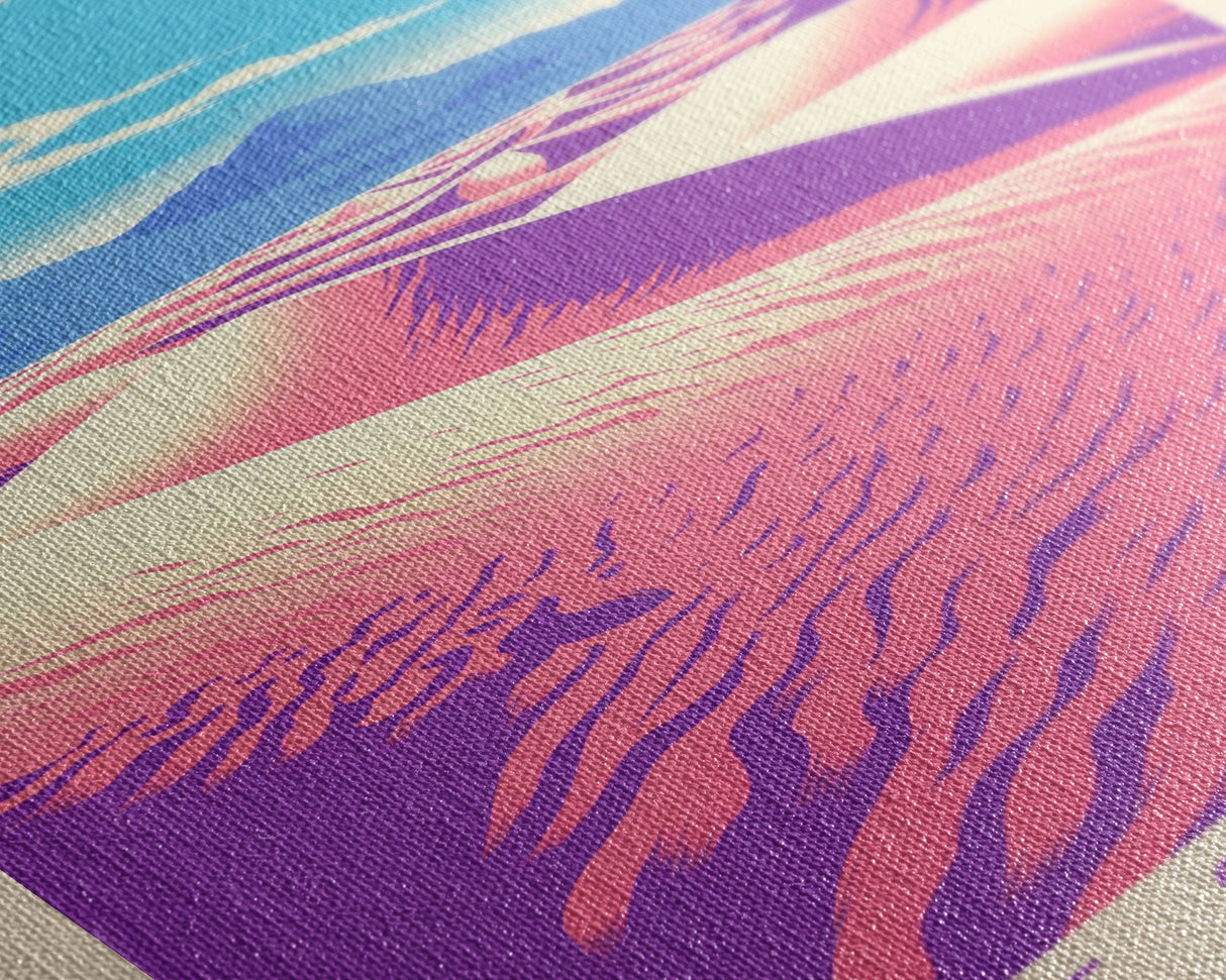 Great Sand Dunes National Park Travel Poster Art, Canvas Print Wall Art, Colorado Travel Art, Midcentury Modern Travel Decor, MCM Wall Art