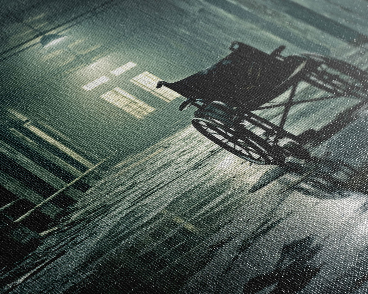 The Abandoned Asylum, Halloween Wall Art, Scary Wall Art, Canvas Print, Wall Hanging, Portrait Art, Horror Home Decor, Dorm Room Art