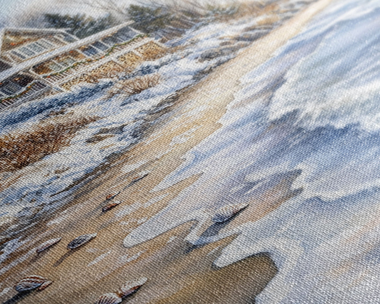 Tropical Christmas Wall Art, Xmas At The Beach, Seasonal Holiday Decor, Living Room Christmas Art, Xmas Wall Art, Christmas Centerpiece Art