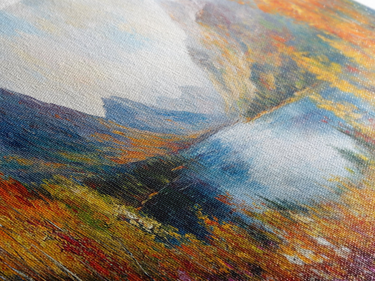 Modern Wall Art Print - Abstract Oil Painting Landscape Canvas Print - Extra Large Wall Art - Canvas Wall Art - Oversized Art