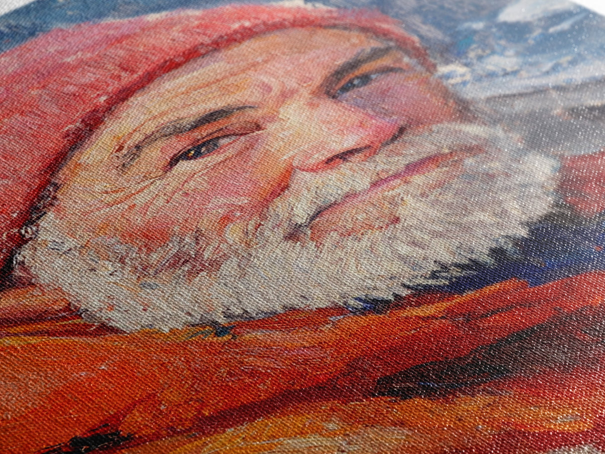 Fisherman Painting Canvas Print, Fisher Decor, Fisherman Wall Art, Oil Painting Of a Fisherman Canvas Print, Alaskan Wall Art