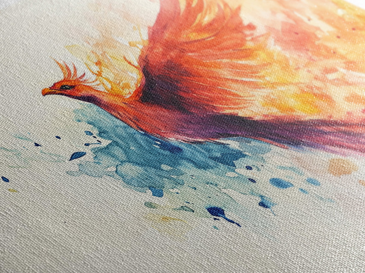 Phoenix In Flight - Canvas Print - Inspirational Wall Art