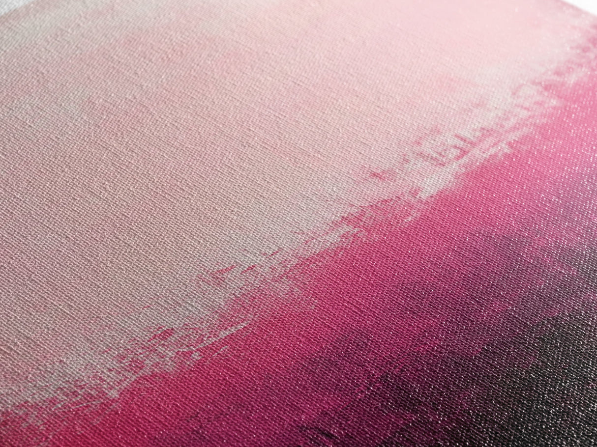 Gradient Pink Ombre Framed Canvas Print Light Pink Abstract Wall Art Bedroom or Living Room Coastal Cowgirl Aesthetic