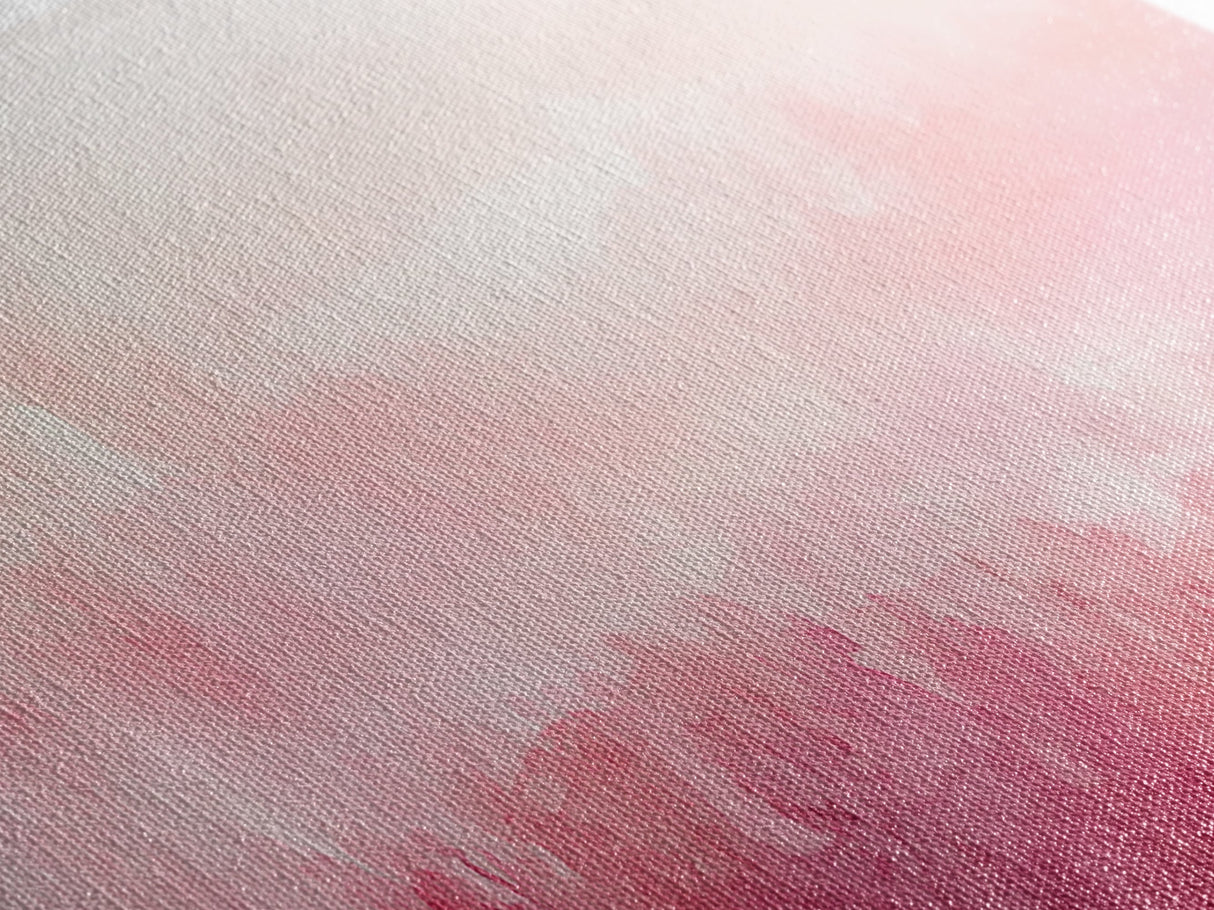 Light Pink Canvas Print Abstract Landscape Painting Horizontal Pastel Minimalist Boho Living Room Art Wabi Sabi Modern Wall Decor