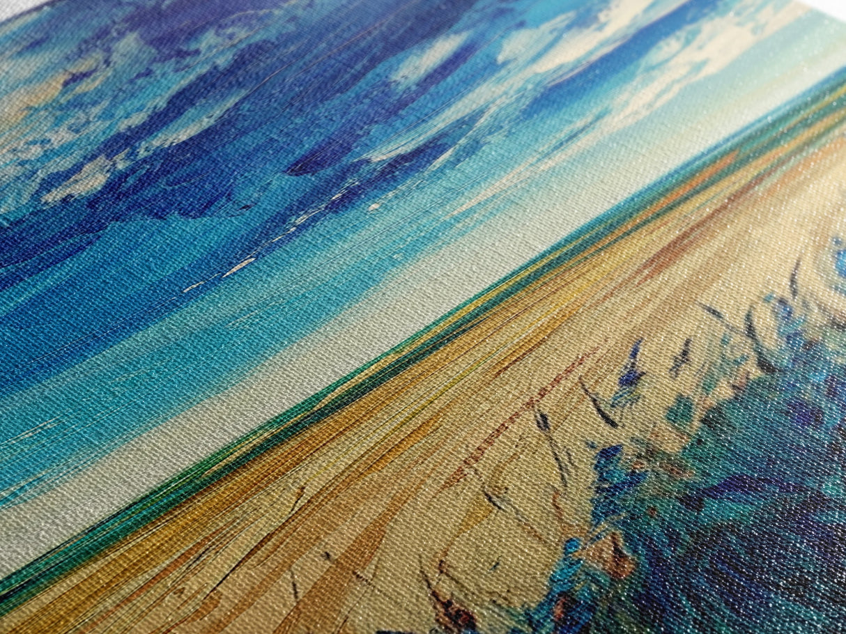 Prairie Storm, landscape painting, framed canvas print, moody art, rustic wall art, southwest wall art, extra wide art, boho art