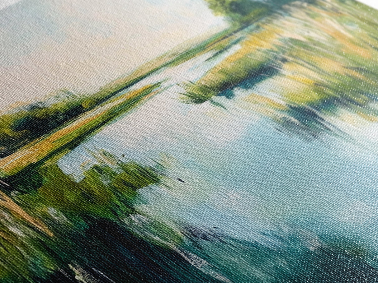 Marsh Landscape, Coastal Landscape Art, Nature Painting, Seascape Art, Bedroom Art, Guest Room Art, Canvas Print, Farmhouse Art