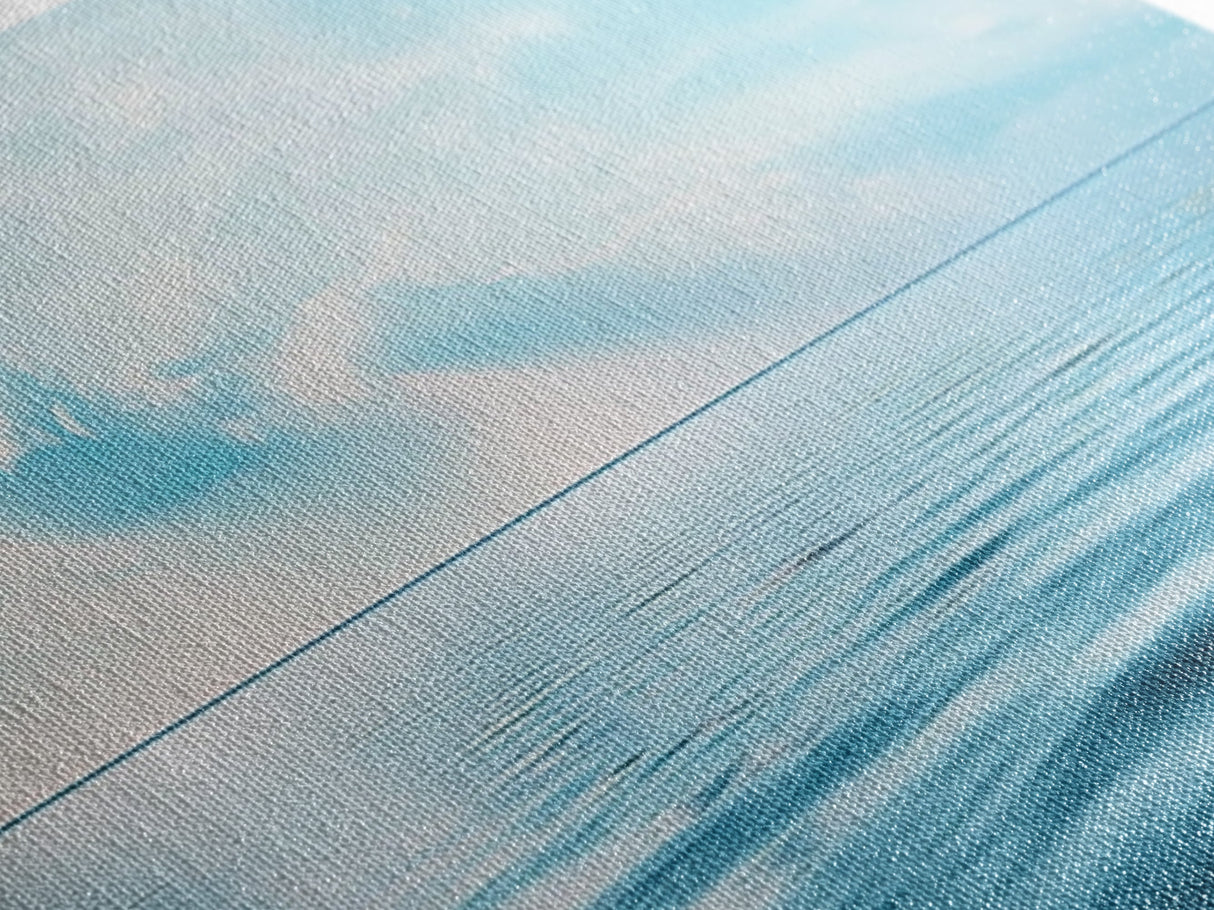 Serene Ocean Horizon Canvas Print Minimalist Beach Wall Art Tranquil Coastal Decor Calming Seascape Painting Zen Gift