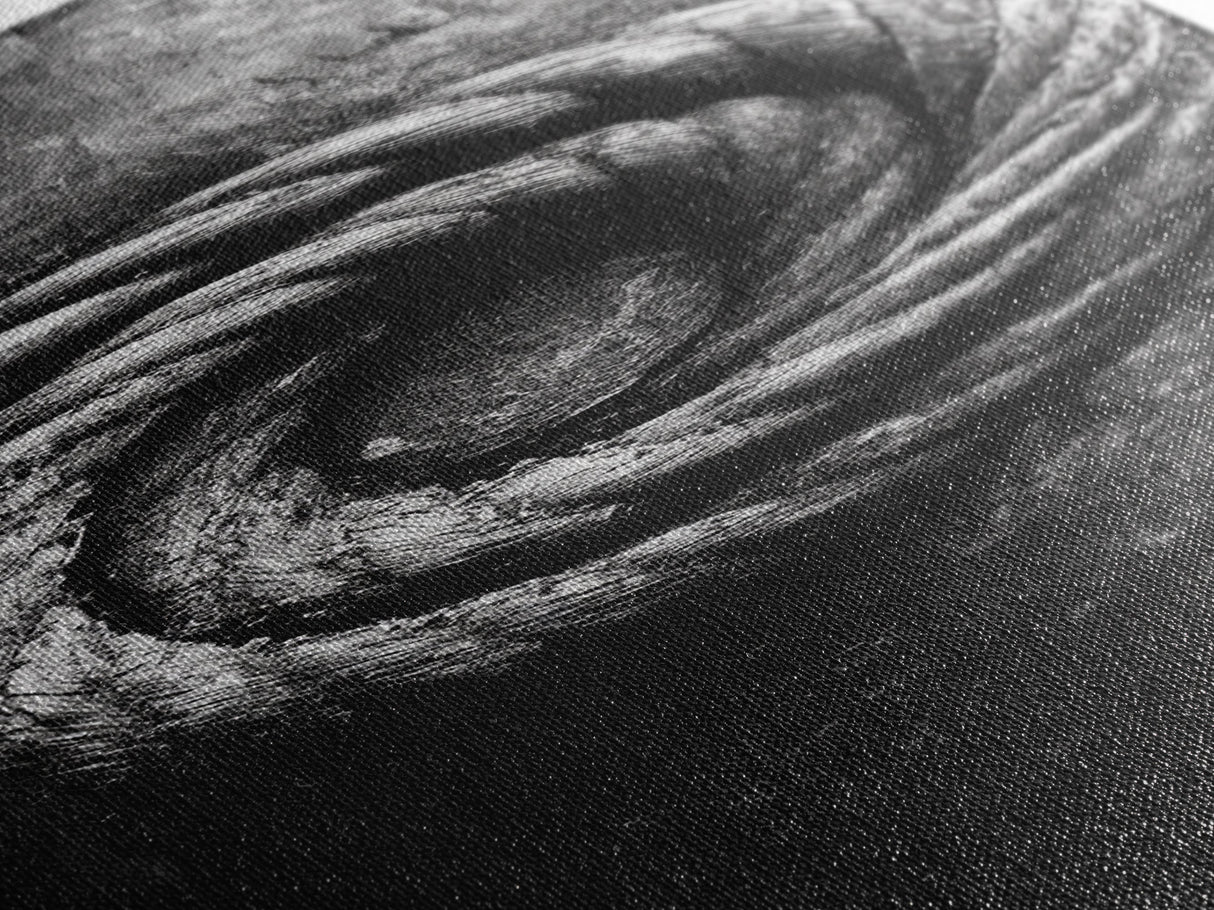 Nautical Rope Closeup, Industrial Texture, Abstract Rustic, Framed Canvas Print, Office Wall Art, Monochrome Art, Modern Nautical Decor