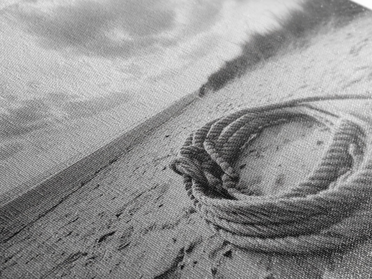 Beach Rope Still, Sand Dune Landscape, Seaside Art, Coastal Minimalist, Canvas Print, Neutral Wall Art, Living Room Coastal Decor, Nautical Style