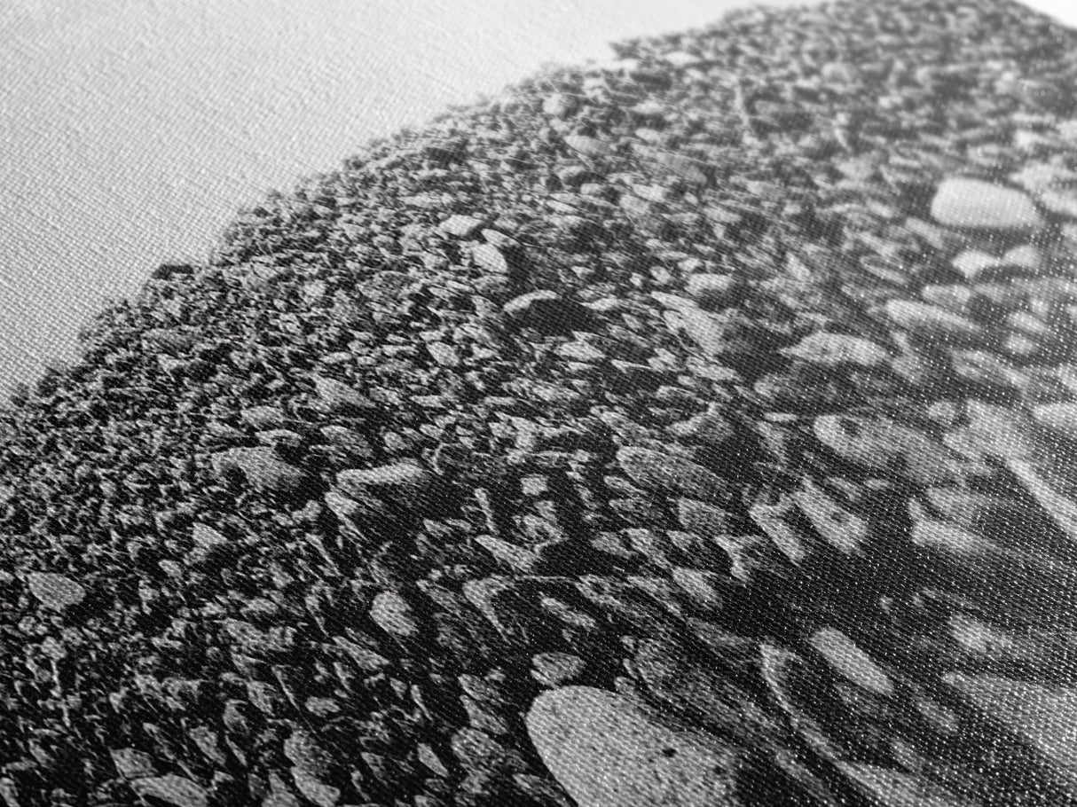 Rock Hill, Stone Texture, Natural Abstract, Canvas Print, Minimalist Wall Art, Monochrome Decor, Modern Entryway Art, Hallway Print