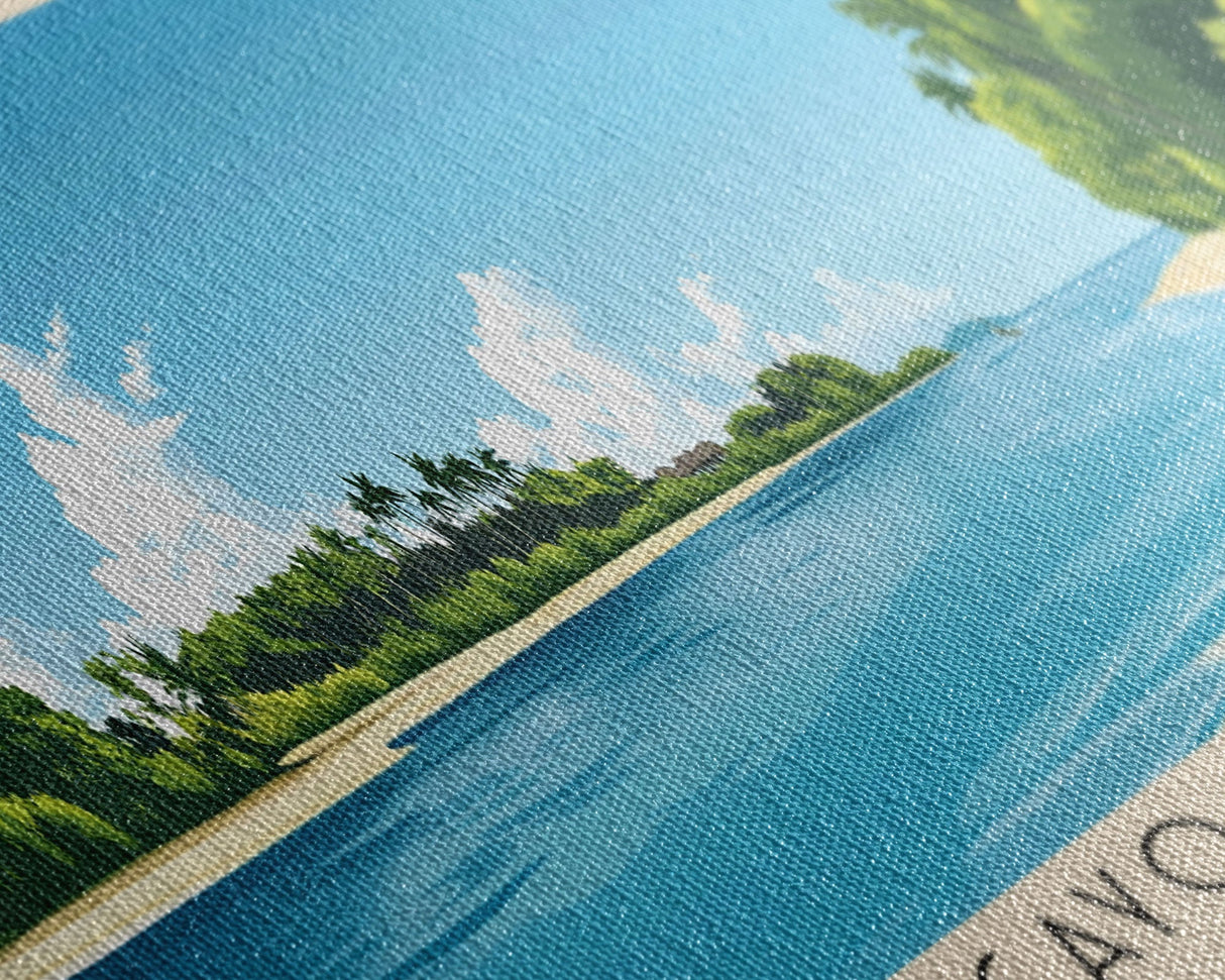 Cayo Paraiso, Dominican Republic Panoramic Beach Print, Vacation Gift, Dominican Republic Wall Art, Beach Painting, Beach Decor, Beach Painting