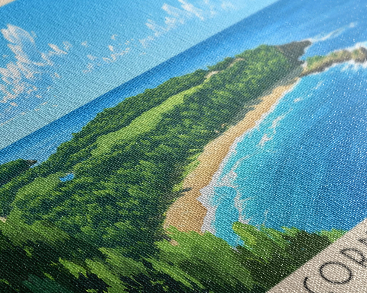 Corn Island, NICARAGUA Panoramic Print, Vacation Gift, NICARAGUA Wall Art, Beach Painting, Beach Decor, Beach Or Lakehouse Art