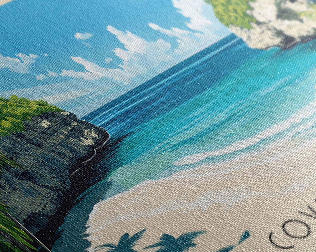 Cove Beach, Bahamas Panoramic Print, Vacation Gift, Bahamas Wall Art, Vacation Wall Art, Vacatation Memories, Beach Decor, Beach Or Lakehouse Art