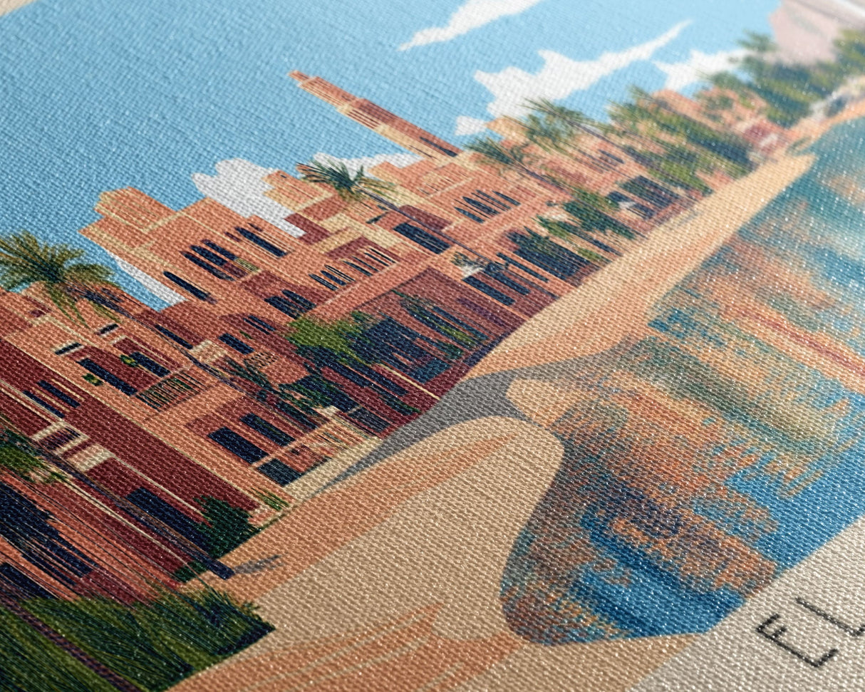 El Gouna, Egypt Panoramic Print, Vacation Gift, Egypt Wall Art, Vacation Wall Art, Vacatation Memories, Beach Decor, Beach Or Lakehouse Art