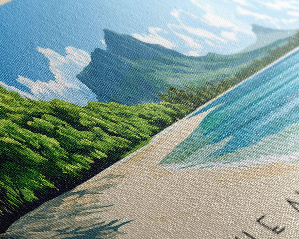 Ile aux Cerfs, Mauritius Panoramic Beach Print, Vacation Gift, Mauritius Wall Art, Framed Canvas Print, Framed Beach Painting