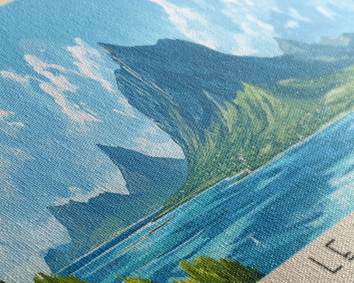 Le Morne, Mauritius Panoramic Print, Vacation Gift, Mauritius Wall Art, Beach Painting, Beach Decor, Beach Or Lakehouse Art