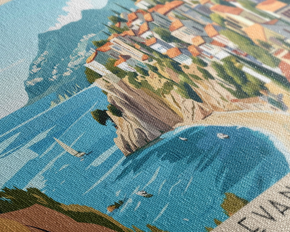 Levant Island, France Panoramic Print, Vacation Gift, France Wall Art, Vacation Wall Art, Vacatation Memories, Beach Decor, Beach Or Lakehouse Art