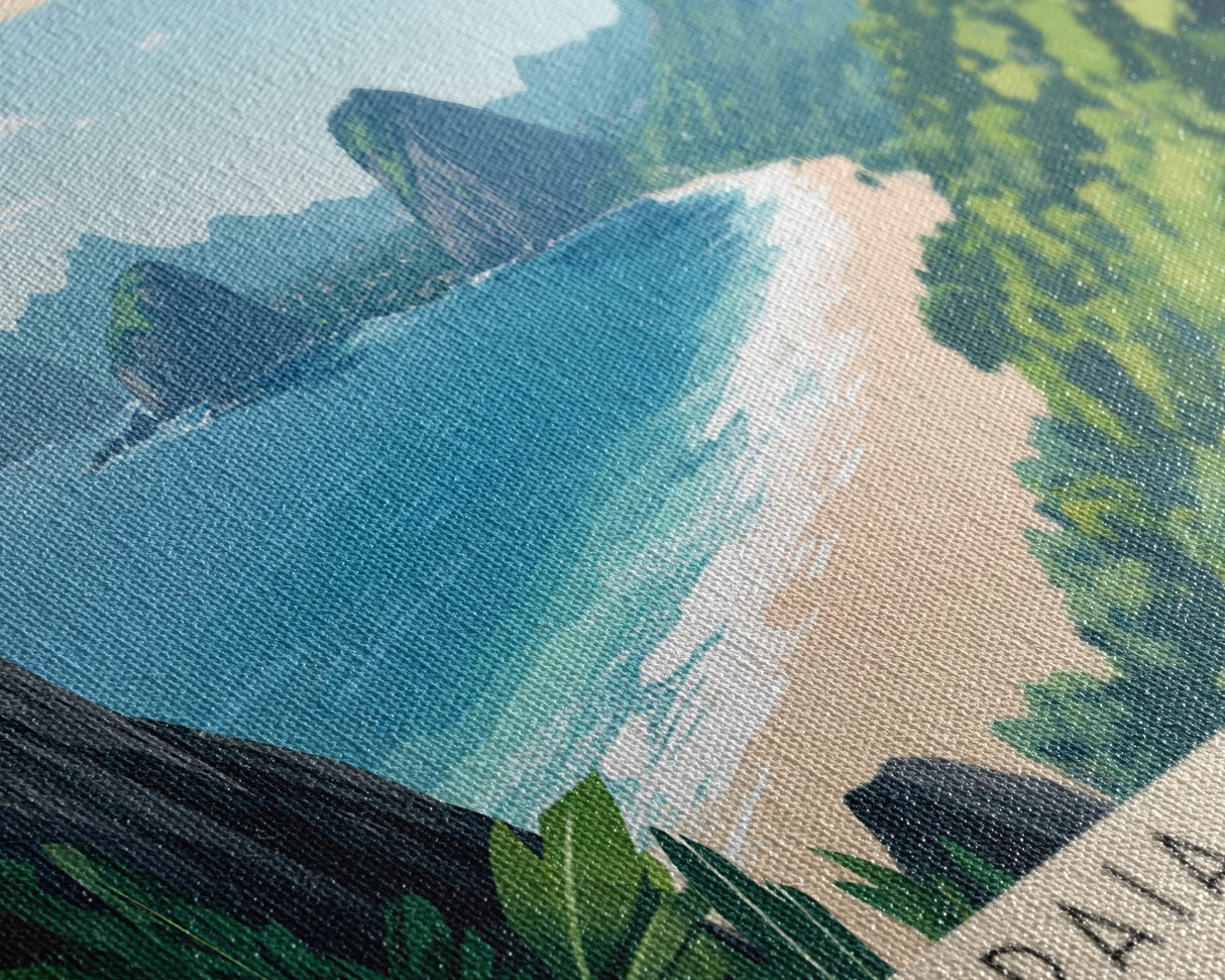 Praia do Rosa, Brazil Panoramic Print, Vacation Gift, Brazil Wall Art, Beach Painting, Beach Decor, Beach Or Lakehouse Art