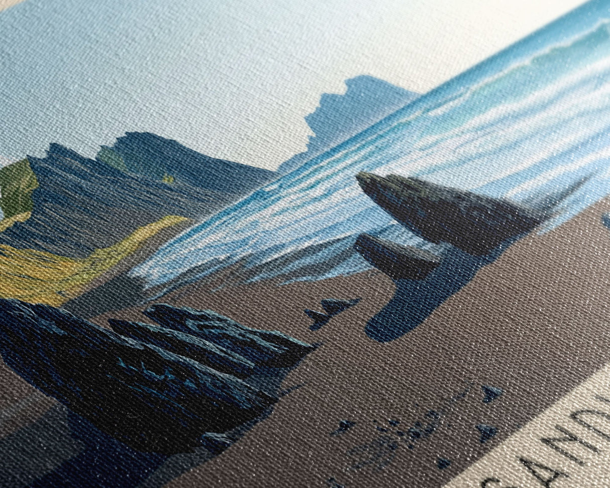 Sandvik Beach, Iceland Panoramic Print, Vacation Gift, Iceland Wall Art, Vacation Wall Art, Vacatation Memories, Beach Decor, Beach Or Lakehouse Art