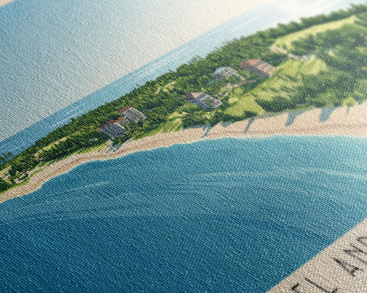 Sanibel and Captiva Island, Florida Panoramic Print, Vacation Gift, Florida Wall Art, Vacation Wall Art, Vacatation Memories, Beach Decor, Beach Or Lakehouse Art