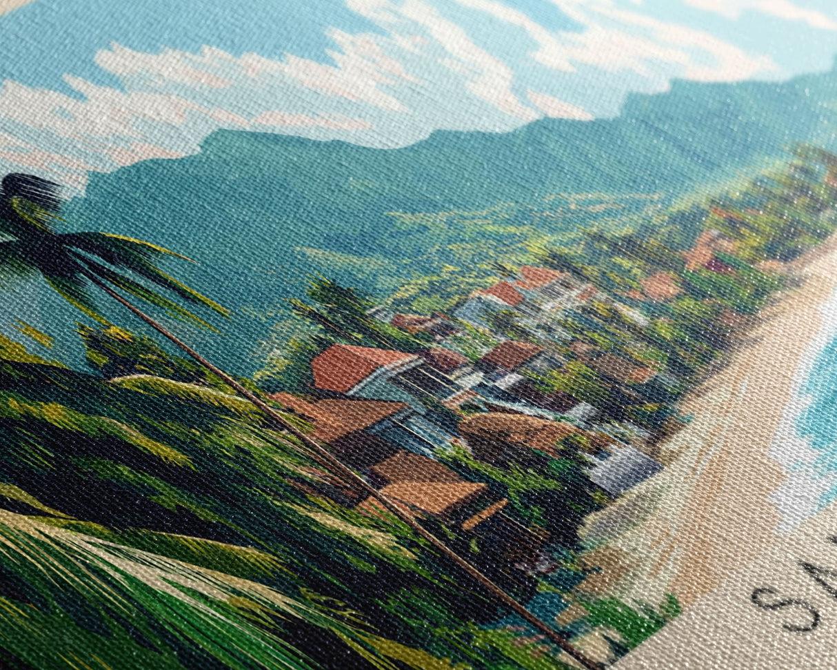 Santa Fe, Philippines Panoramic Print, Vacation Gift, Philippines Wall Art, Vacation Wall Art, Vacatation Memories, Beach Decor, Beach Or Lakehouse Art