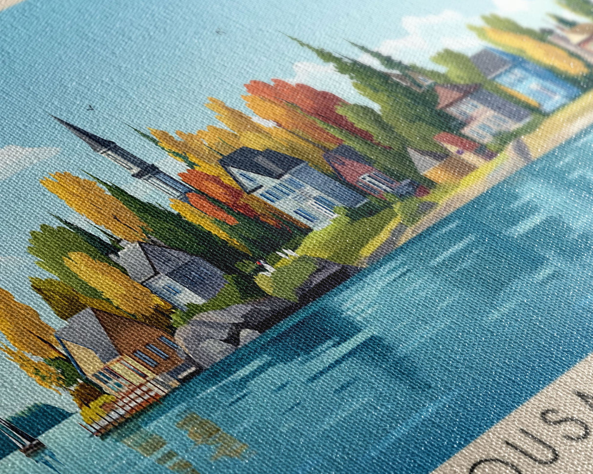 Thousand Islands, New York Panoramic Print, Vacation Gift, New York Wall Art, Vacation Wall Art, Vacatation Memories, Beach Decor, Beach Or Lakehouse Art