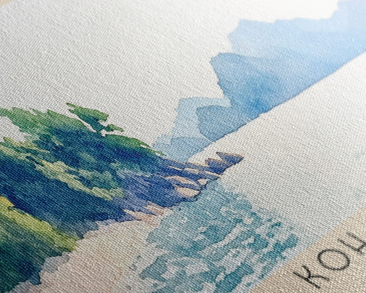 Koh Phayam, Thailand Watercolor Beach Print, Vacation Gift, Thailand Wall Art, Beach Painting, Beach Decor, Beach Painting