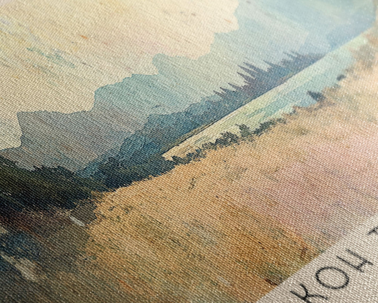 Koh Ta Khiev, Cambodia Watercolor Beach Print, Vacation Gift, Cambodia Wall Art, Beach Painting, Beach Decor, Beach Painting