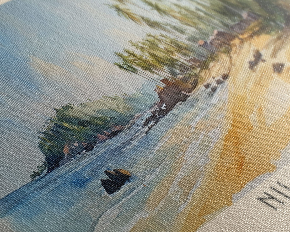 Nilaveli, Sri Lanka Watercolor Beach Print, Vacation Gift, Sri Lanka Wall Art, Beach Painting, Beach Decor, Beach Painting