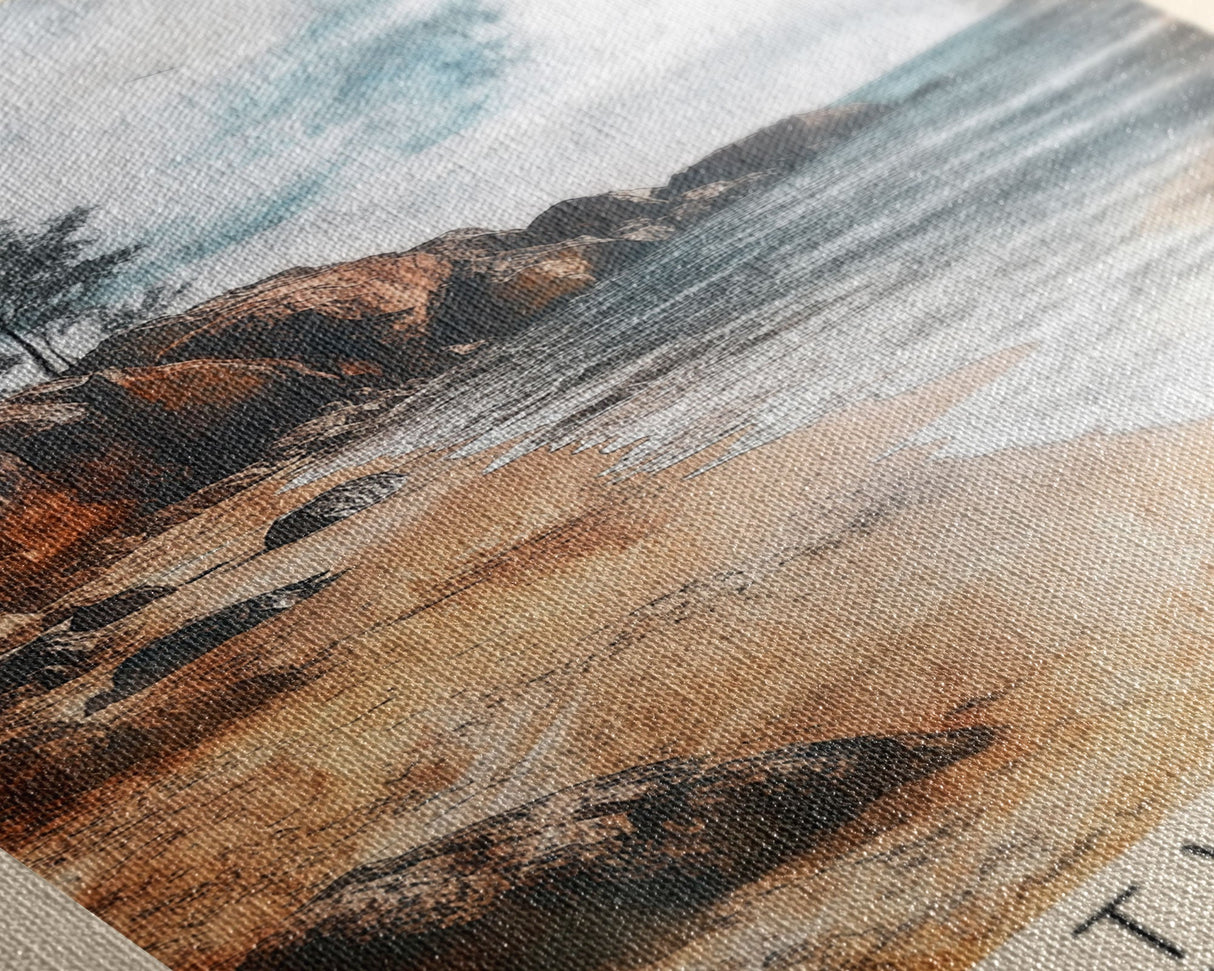 Ifaty Beach, Madagascar Watercolor Print, Vacation Gift, Madagascar Wall Art, Beach Painting, Beach Decor, Large Wall Art, Wood Frame Art