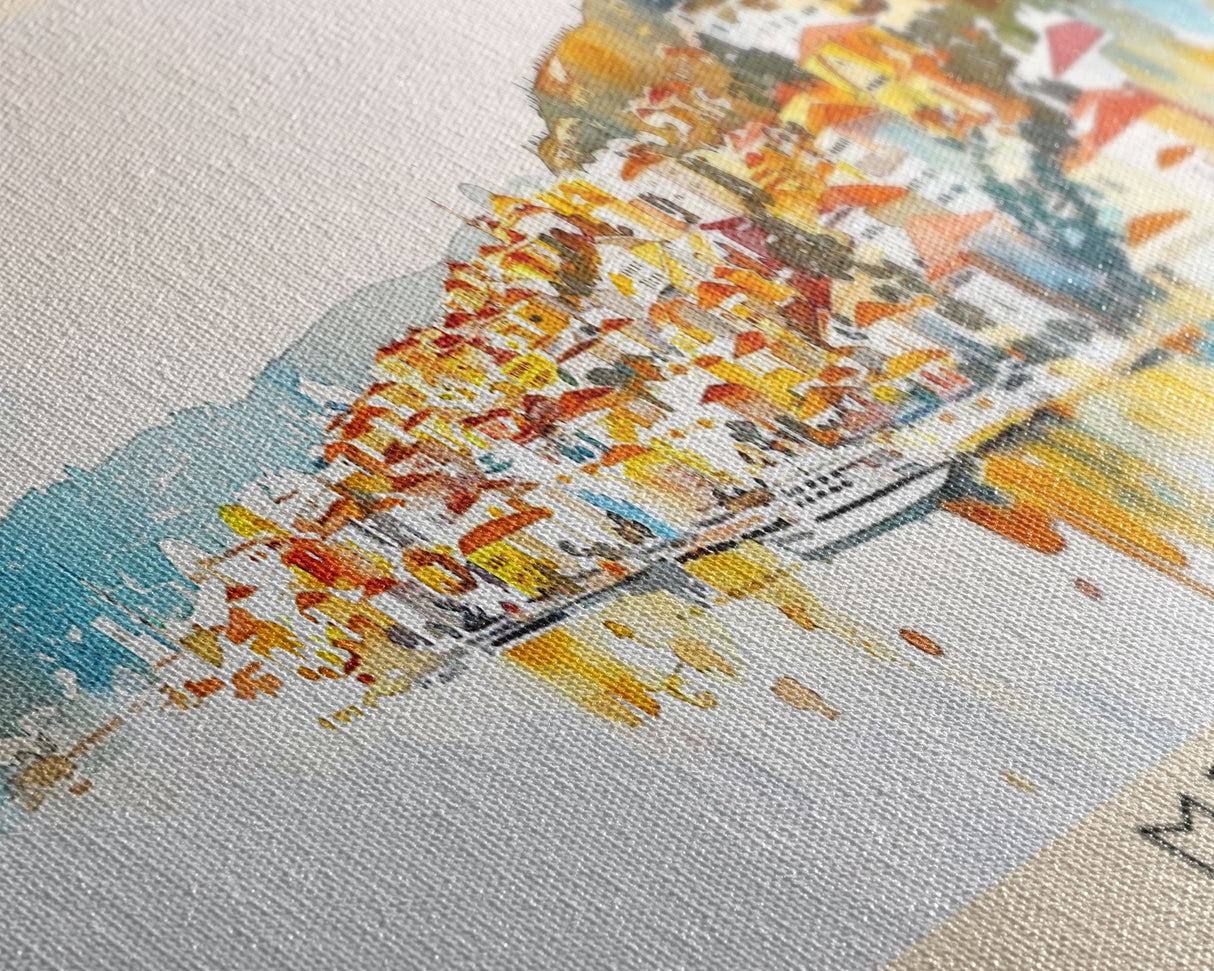 Mersin Turkey Wall Art, Panoramic Travel Poster, Panoramic Framed Canvas Print, City Wall Art, Wall Hanging Home Decor, Travel Art