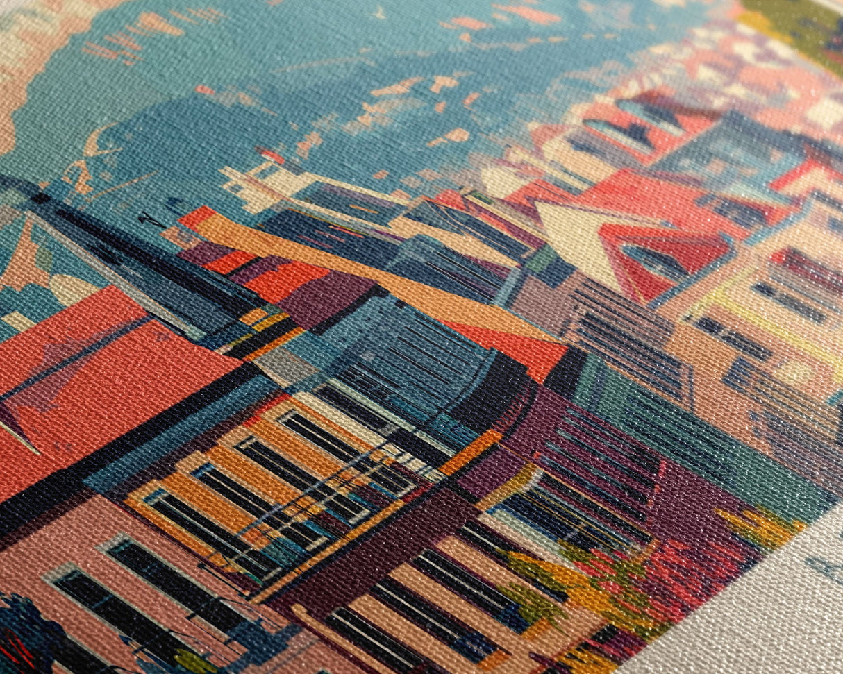 Braga Portugal Travel Art, City Art, Framed Canvas Print or Metal Wall Art, Europe Travel Poster, Panoramic Wall Art, Extra Wide Wall Art