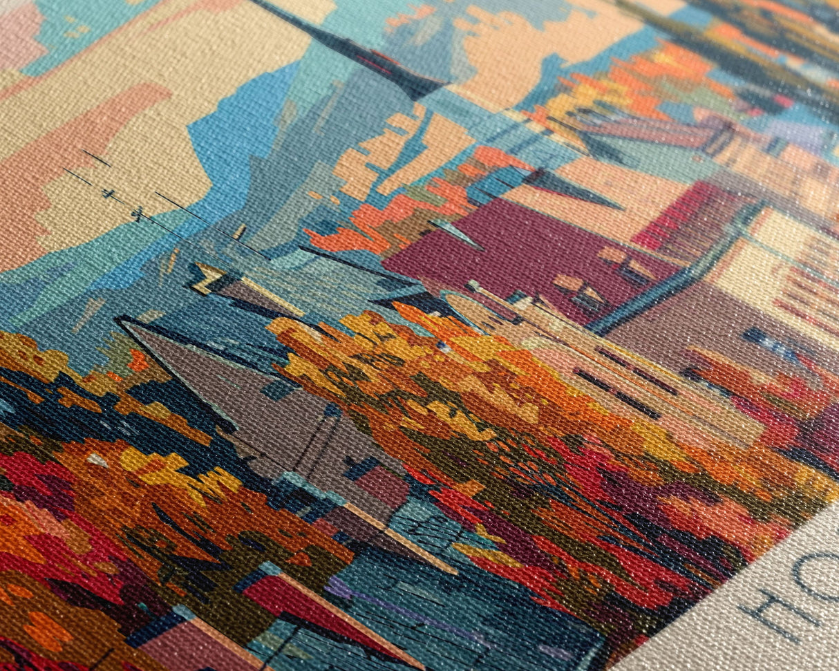 Horlivka Ukraine Wall Art, Panoramic Travel Poster, Panoramic Framed Canvas Print, City Wall Art, Wall Hanging Home Decor, Travel Art