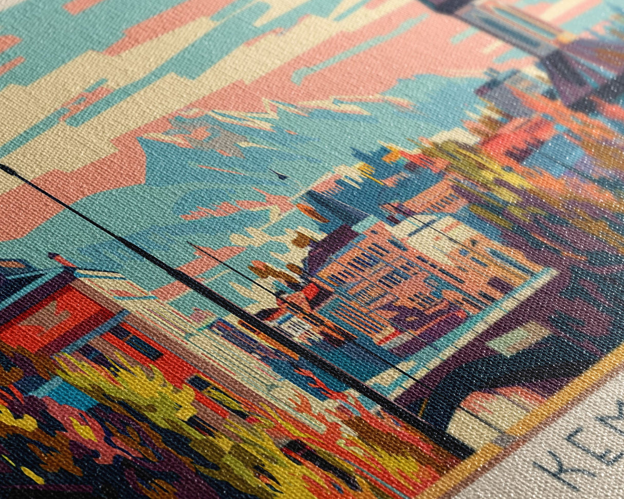 Kemerovo Russia Travel Print Wall Art, Panoramic City Art, Travel Art, Wall Decor, Vacation Gift, Framed Canvas Print Or Metal Art