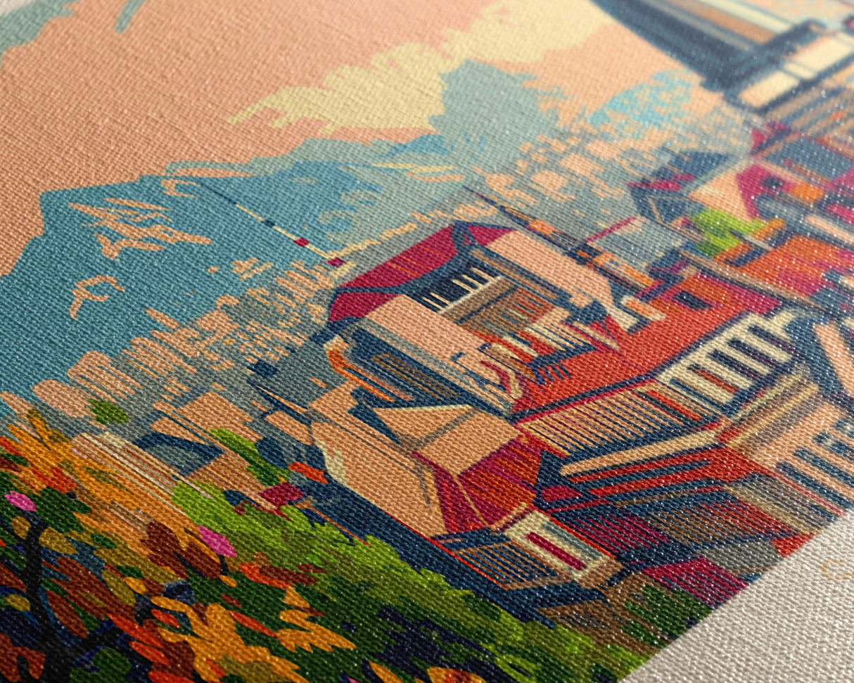 Sofia Bulgaria Wall Art, Panoramic Travel Poster, Panoramic Framed Canvas Print, City Wall Art, Wall Hanging Home Decor, Travel Art